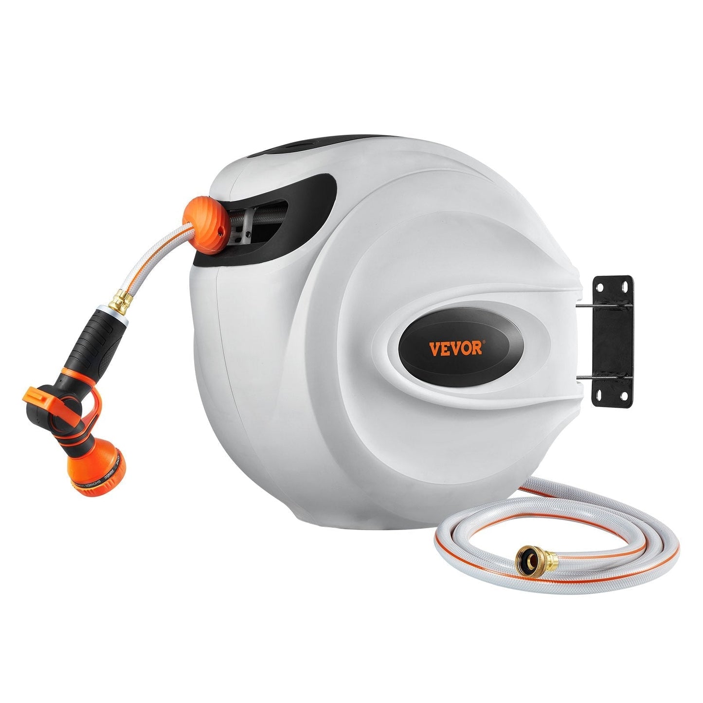"One-Touch Garden Hose Reel – Effortless Retraction – A great helper for cleaning dust and maintaining flowers and plants