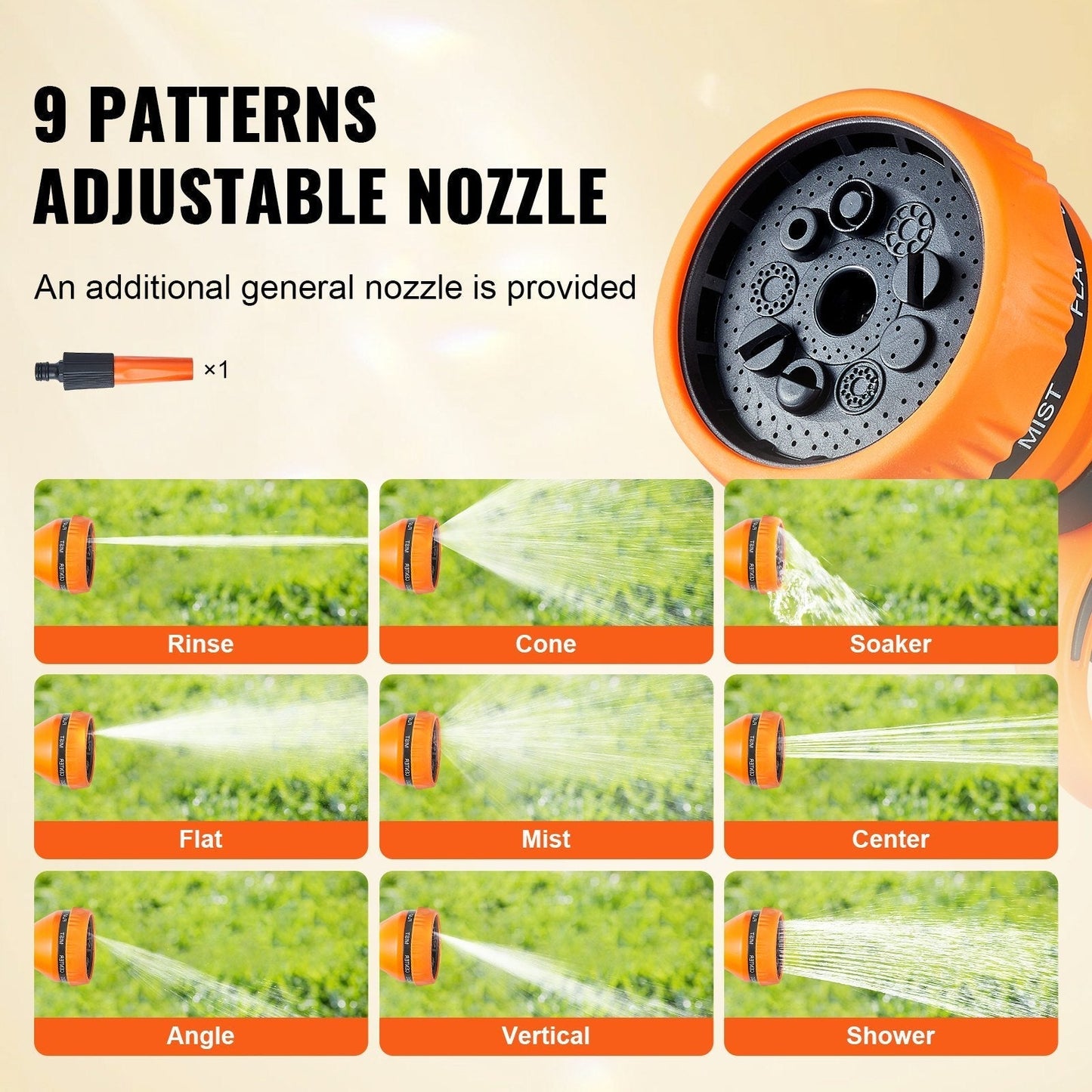 "One-Touch Garden Hose Reel – Effortless Retraction – A great helper for cleaning dust and maintaining flowers and plants